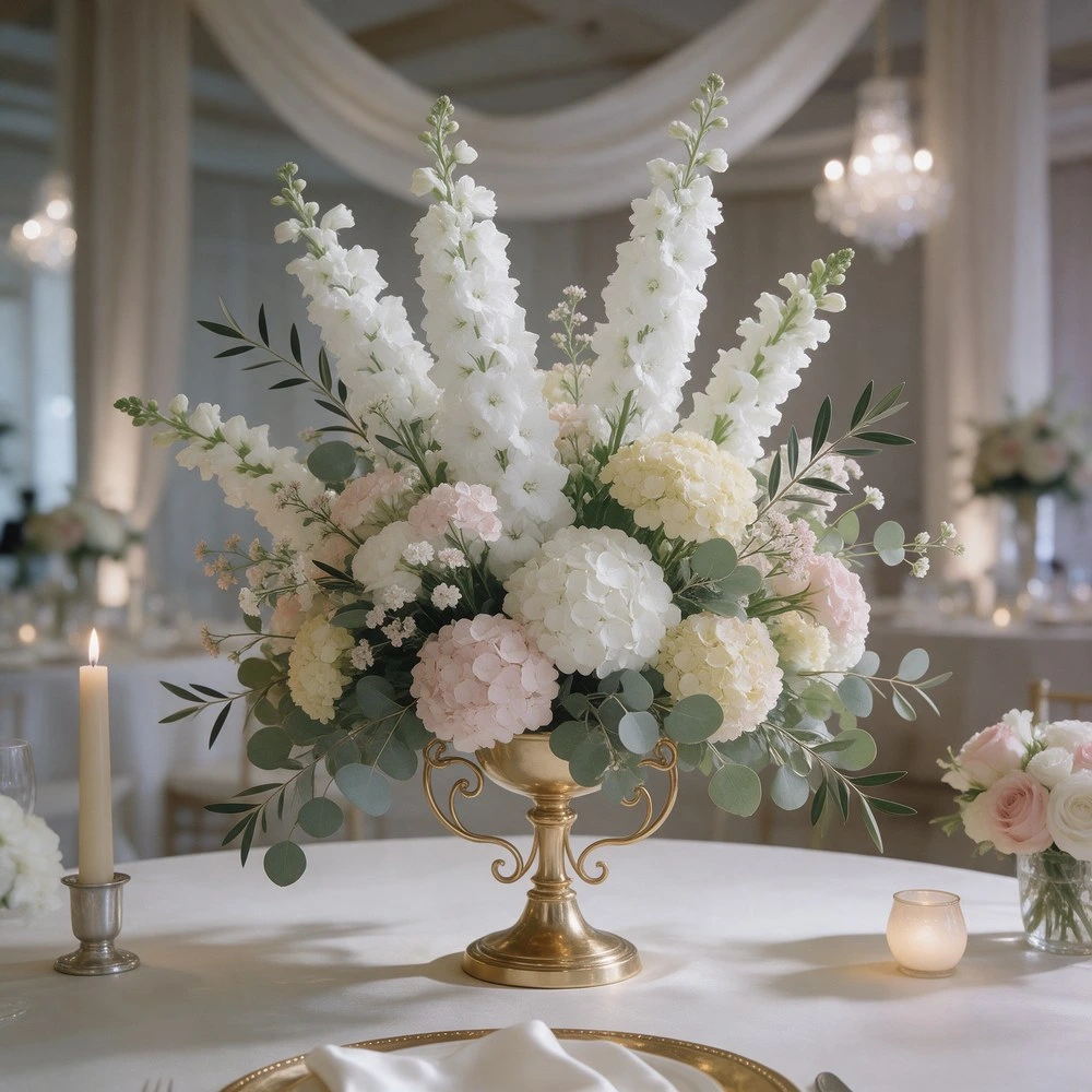 Romantik Düğün Centerpiece