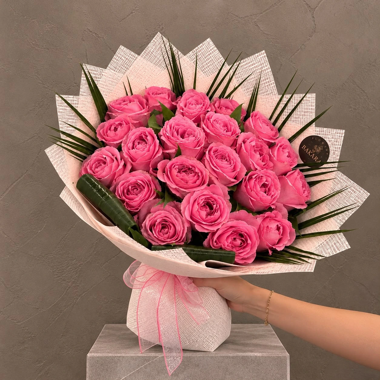 Premium Wham Pembe Gül Buket